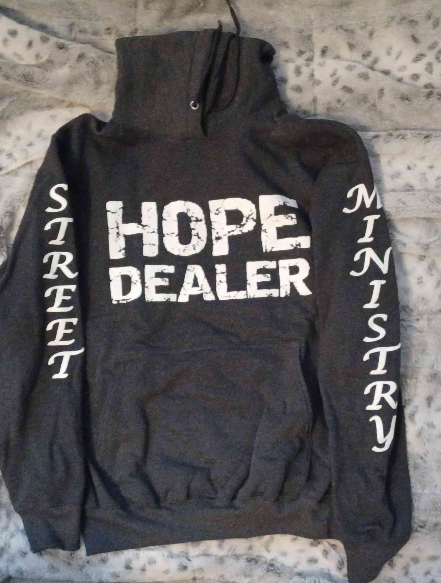 Hope Dealer Hoodie Dark Heather Grey
