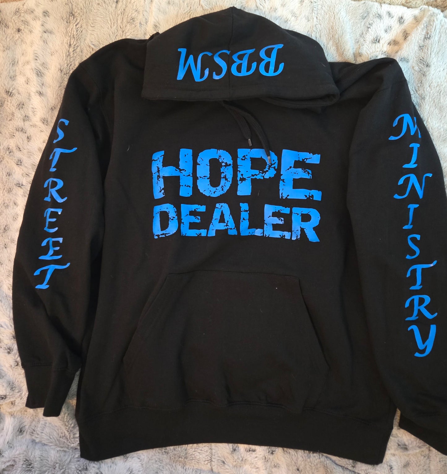 Hope Dealer hoodie Black w/blue