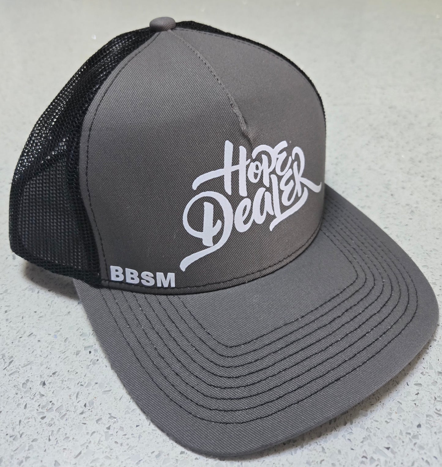 Hope Dealer Trucker Hat Charcoal/Black w/white