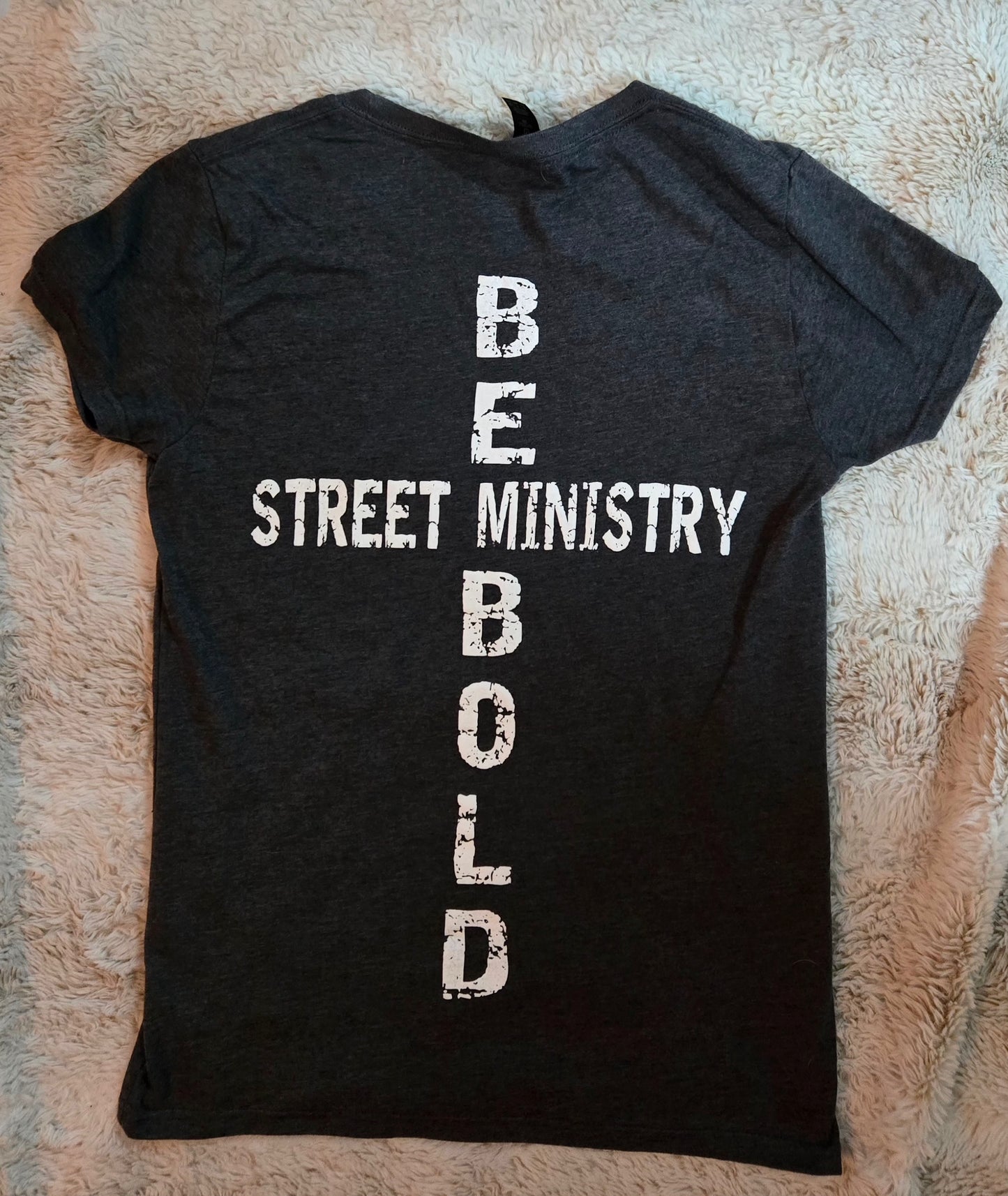 Hope Dealer Ladies T-Shirt Dark Heather Grey w/White