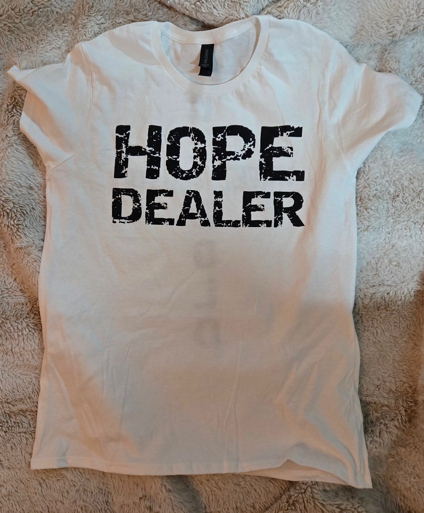 Hope Dealer Ladies T-Shirt White w/black