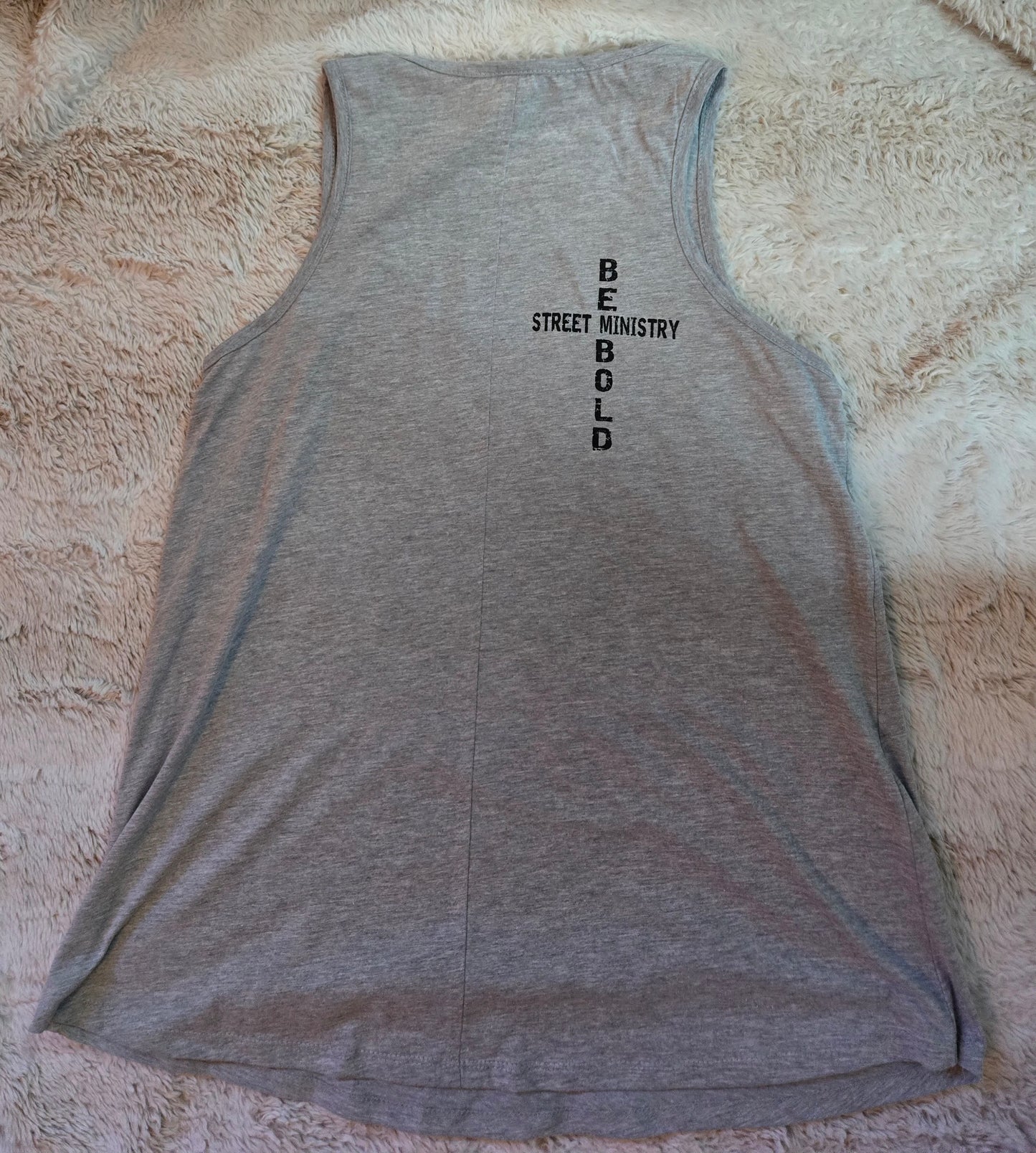 Hope Dealer Ladies Flowy Tank Light Heather Grey w/black