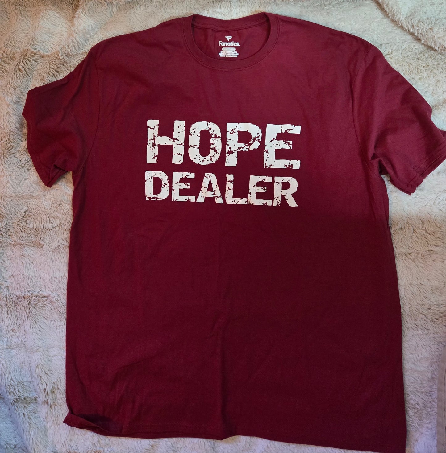 Hope Dealer T-Shirt Maroon w/white