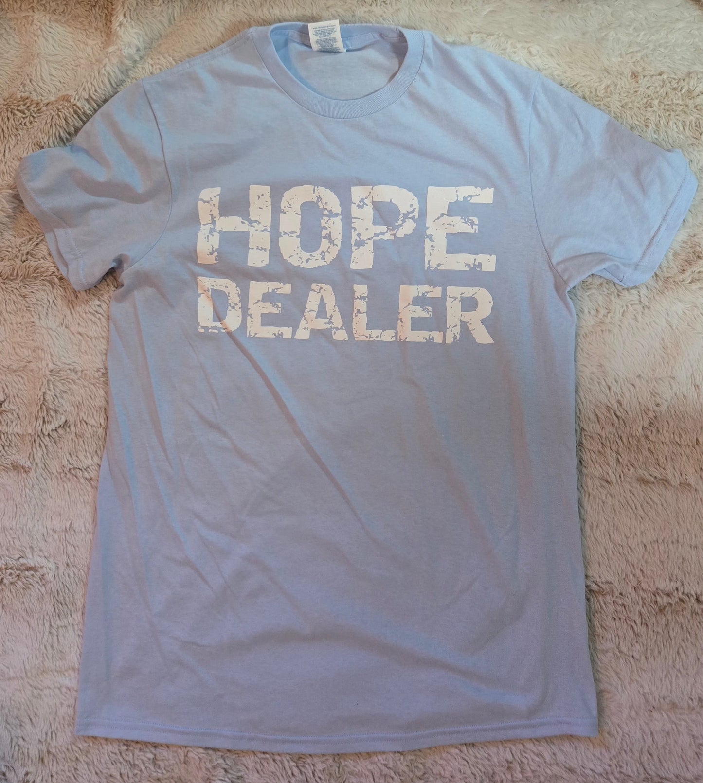 Hope Dealer T-Shirt Sky Blue w/white