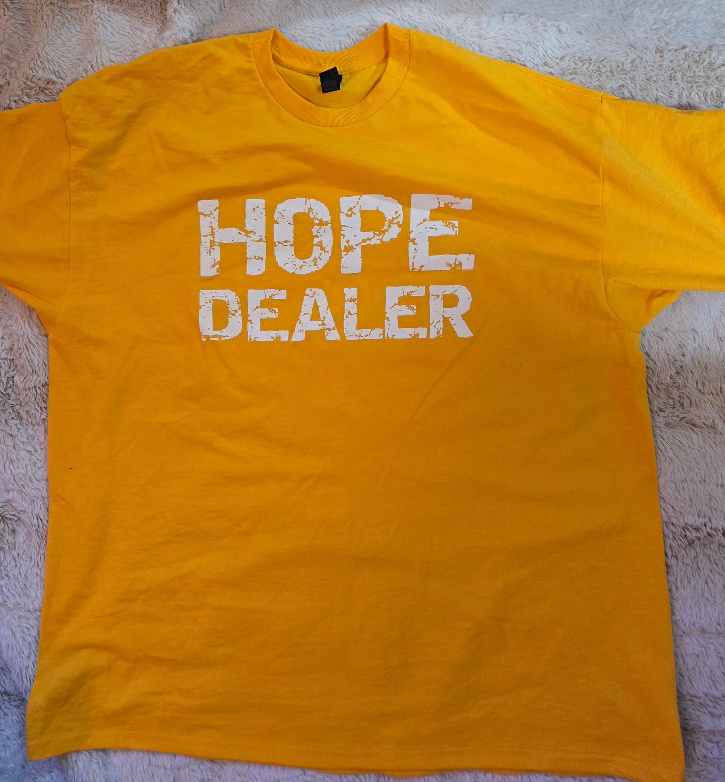 Hope Dealer T-Shirt Yellow w/white