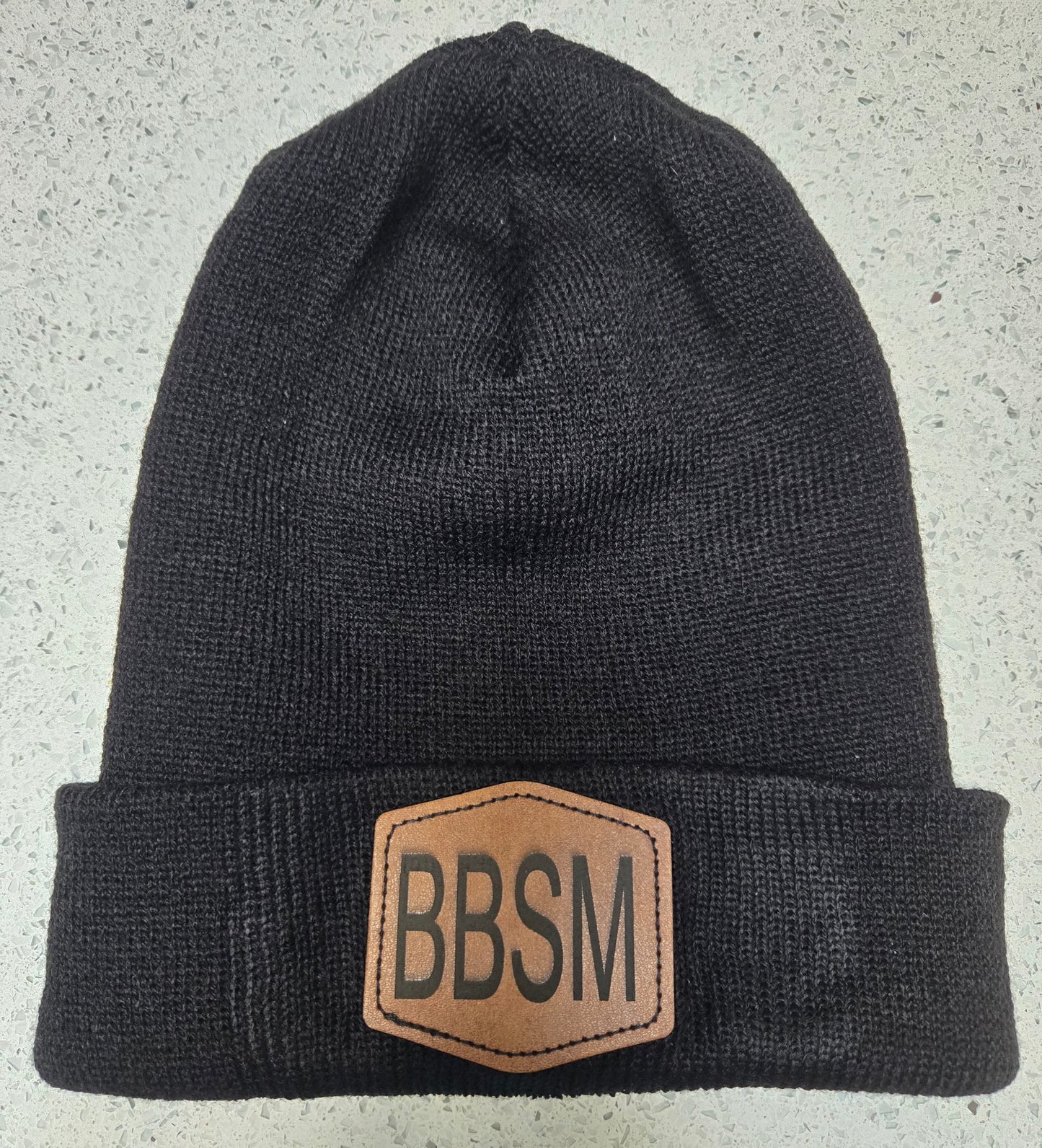 Hope Dealer beanie w/leather patch Black