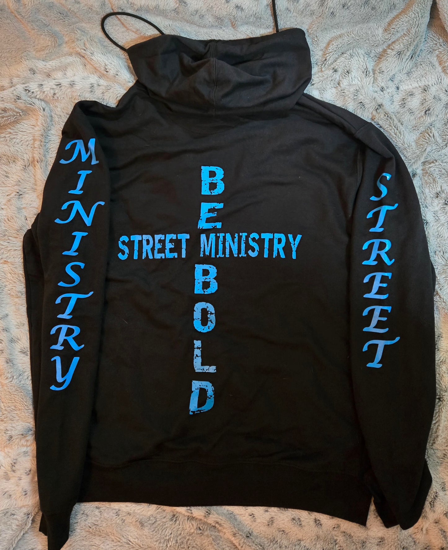 Hope Dealer Light Weight Hoodie Black w/blue