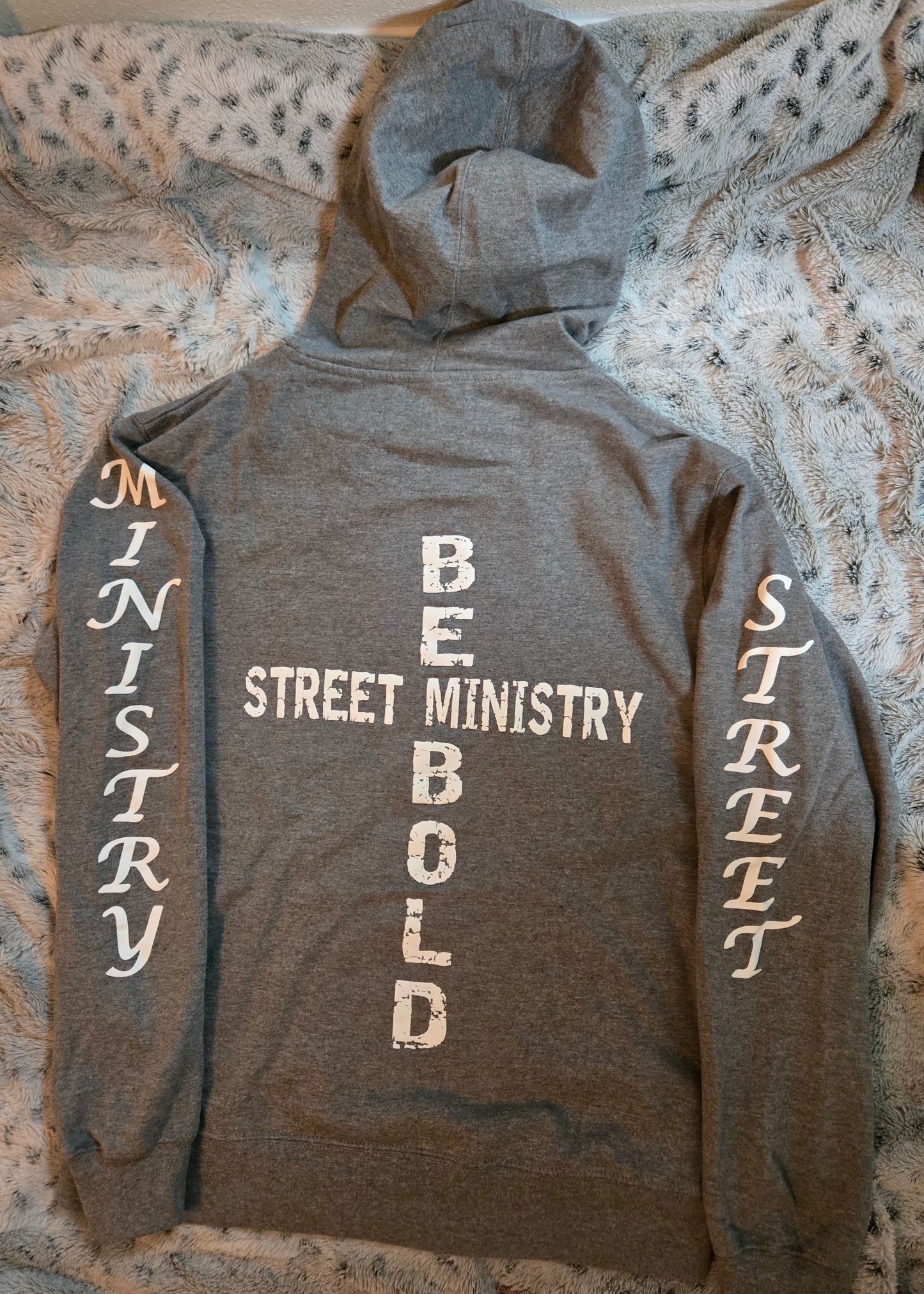 Hope Dealer Light Weight Hoodie Light Grey w/white