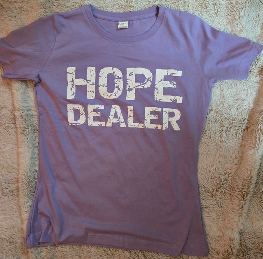 Hope Dealer Ladies T-Shirt Lilac w/white