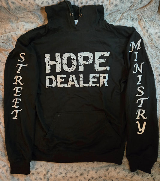 Hope Dealer Light Weight Hoodie Black w/white OG
