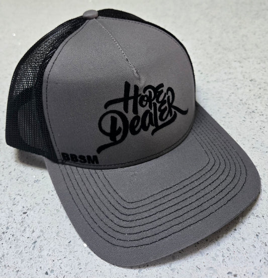 Hope Dealer Trucker Hat Charcoal/Black w/black