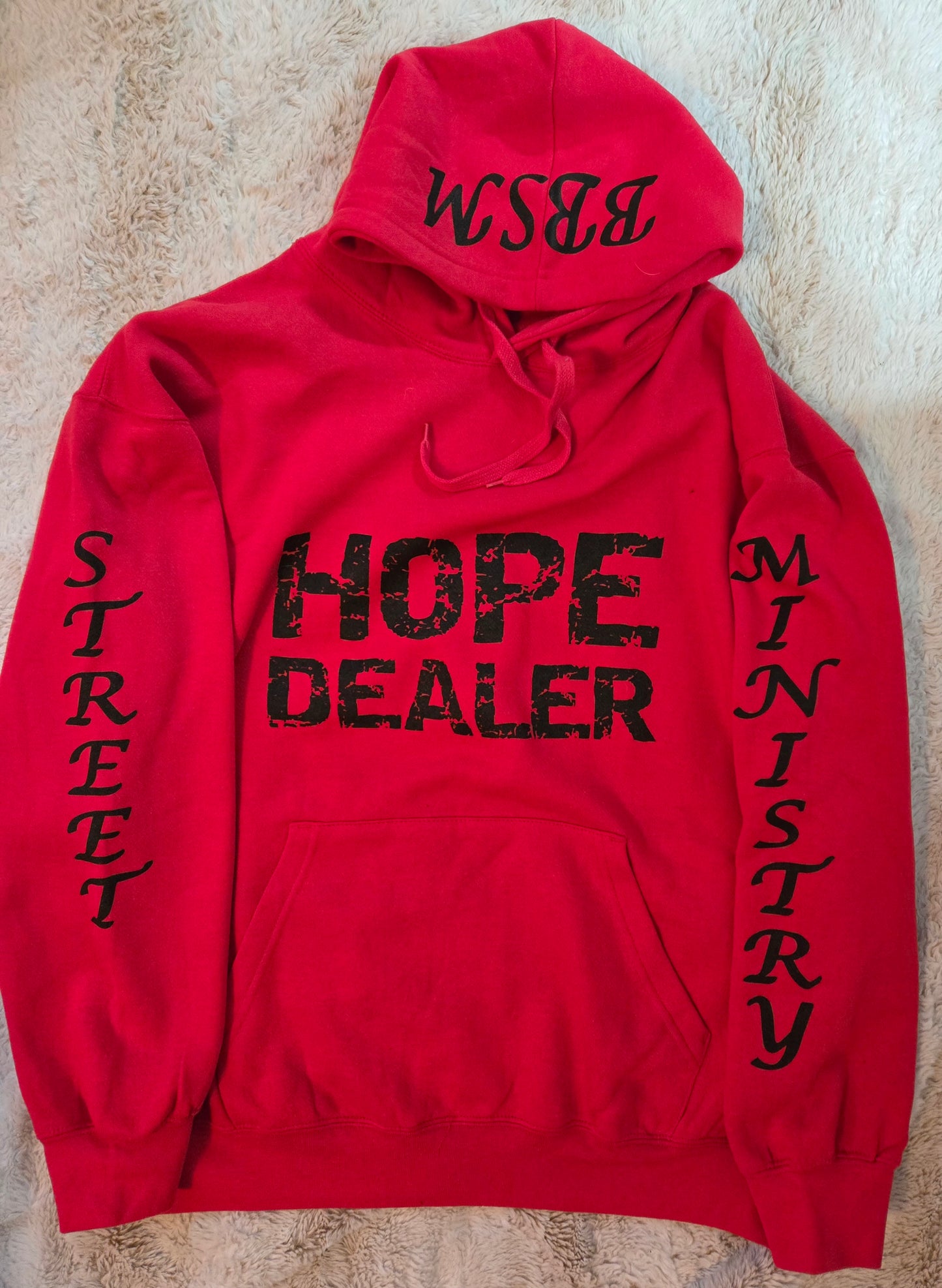 Hope Dealer Hoodie Red w/black