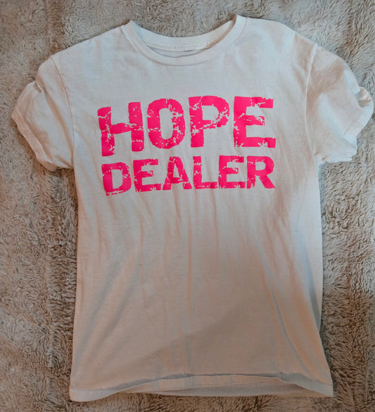 Hope Dealer Ladies T-Shirt White w/pink