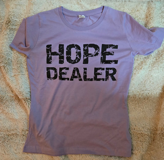 Hope Dealer Ladies T-Shirt Lilac w/black