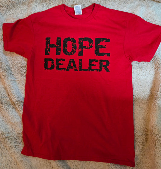 Hope Dealer T-Shirt Red w/black
