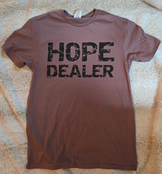 Hope Dealer T-Shirt Dusty Rose w/black