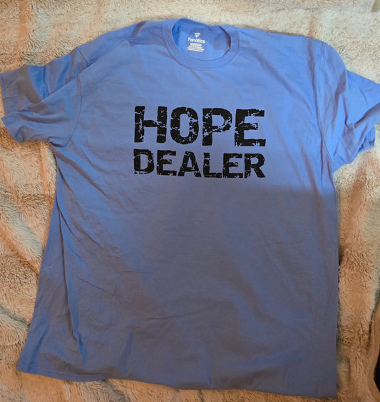 Hope Dealer T-Shirt Light Blue w/black