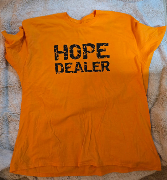 Hope Dealer T-Shirt Orange w/black