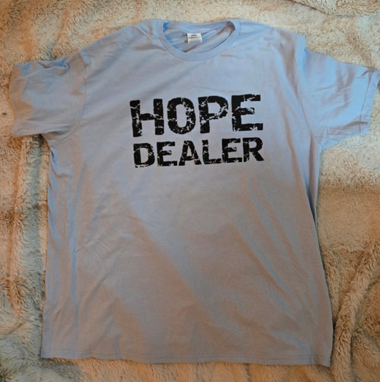Hope Dealer T-Shirt Sky Blue w/black