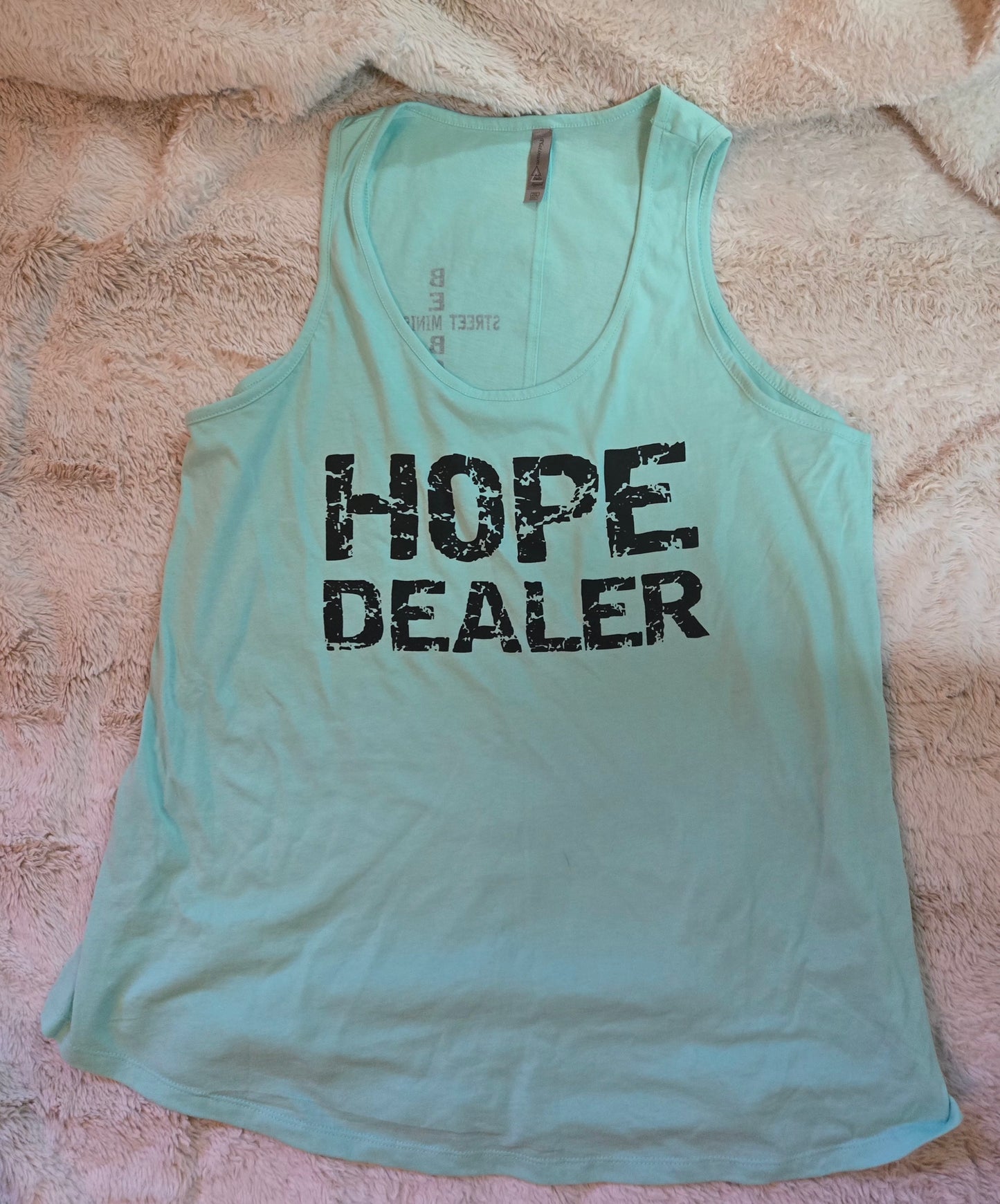 Hope Dealer Ladies Flowy Tank Mint w/black