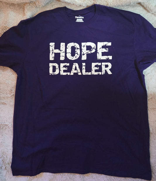 Hope Dealer T-Shirt Purple w/white