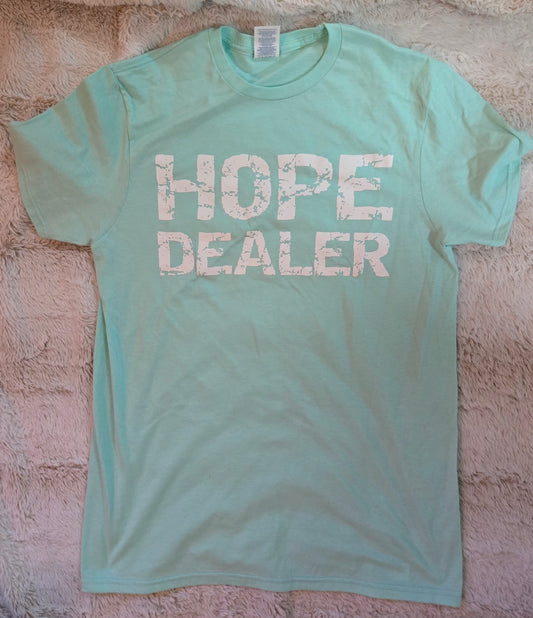Hope Dealer T-Shirt Mint w/white