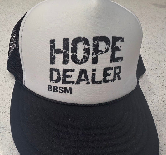 Hope Dealer Trucker Hat Black/white w/black logo OG